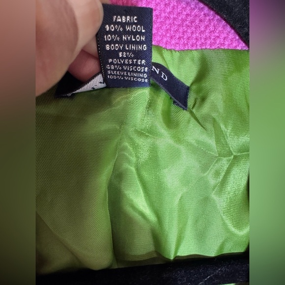 Lands' End Women’s Vibrant Pink Two Button Classic Blazer Size 18 - Picture 4 of 12